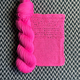 HIGHLIGHTER PINK -- Times Square sock yarn -- ready to ship