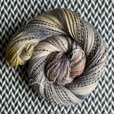 CATTITUDE -- Wave Hill zebra fingering yarn -- ready to ship