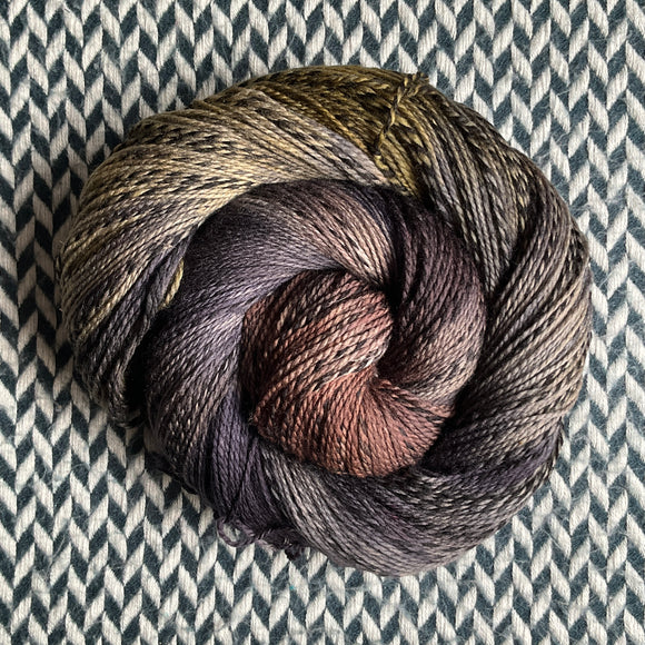 PURRSONALITY -- Wave Hill zebra fingering yarn -- ready to ship