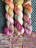 BLUSHING MIMOSA -- Crown Heights alpaca/silk fingering yarn -- ready to ship