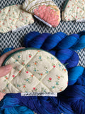 May Flowers -- small notion pouch with zipper -- ready to ship