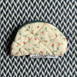 May Flowers -- small notion pouch with zipper -- ready to ship