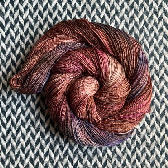 HIKING AT PAINT ROCK -- Times Square sock  yarn -- ready to ship