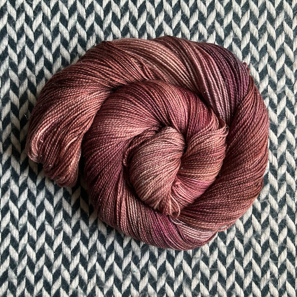 HIKING AT PAINT ROCK -- Broadway sparkle sock yarn -- ready to ship