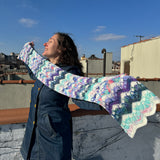 *Minimorphosize Scarf Crochet Pattern -- digital download (sock weight)