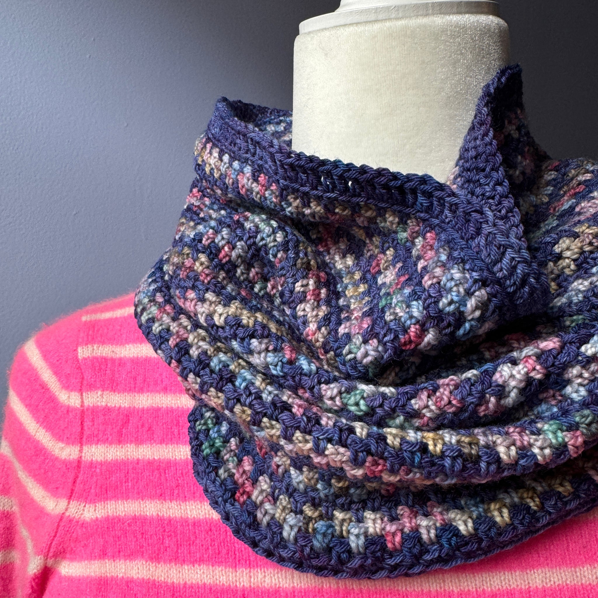 Linen the Dream Cowl Crochet Pattern -- digital download