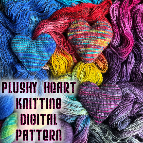 *Plushy Heart Knit Pattern -- digital download