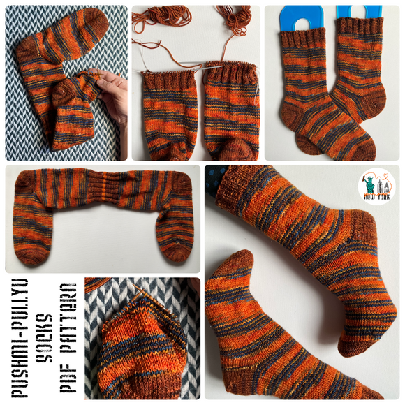 *Pushmi-Pullyu Socks Pattern -- digital download