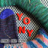 *Snake Skin Socks Pattern -- digital download