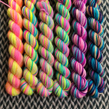 Flocking to Paradise *6 Big-Mini-Skein Set* -- Kew Gardens DK yarn -- ready to ship