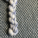 WHITE JEANS -- Half-Skein -- Broadway sparkle sock yarn -- ready to ship