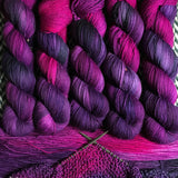 ORCHID MANTIS -- dyed to order yarn -- choose your yarn base