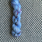 SOUVENIR T-SHIRT BLUE -- Greenwich Village merino DK yarn -- ready to ship