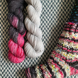 IN A NEW YORK MINUTE/INTREPID *DK Sock Duo*  -- Kew Gardens DK yarn -- ready to ship