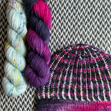 ORCHID MANTIS/OCEAN OF YOUR BUTTERFLIES *DK Sock Duo*  -- Kew Gardens DK yarn -- ready to ship