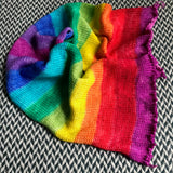 VISIBLE SPECTRUM -- hand-painted sock blank -- dyed to order