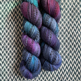 BLACK OPAL -- Wave Hill zebra fingering yarn -- ready to ship