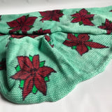 POINSETTIAS -- hand-painted sock blank -- dyed to order yarn