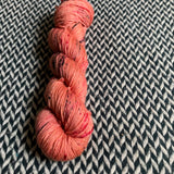 SOUVENIR T-SHIRT PEACH -- Greenwich Village merino DK yarn -- ready to ship