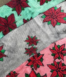 POINSETTIAS -- hand-painted sock blank -- dyed to order yarn