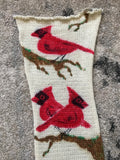 CARDINALS -- hand-painted sock blank -- dyed to order yarn