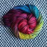 DUSK RAINBOW -- Wave Hill zebra fingering yarn -- ready to ship