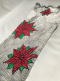 POINSETTIAS -- hand-painted sock blank -- dyed to order yarn