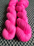 HIGHLIGHTER PINK -- Times Square sock yarn -- ready to ship