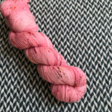 STRAWBERRY PATCH -- Broadway sparkle sock yarn -- ready to ship