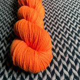 HIGHLIGHTER ORANGE -- Kew Gardens DK yarn -- ready to ship