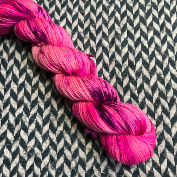 I'M A BARBIE GIRL -- Half-Skein -- Times Square sock yarn -- ready to ship
