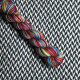 DUSK RAINBOW -- Half-Skein -- Broadway sparkle sock yarn -- ready to ship