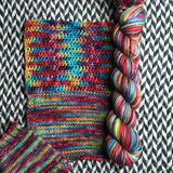 DUSK RAINBOW -- Half-Skein -- Broadway sparkle sock yarn -- ready to ship