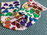 LOVE IS LOVE -- hand-painted sock blank -- dyed to order yarn
