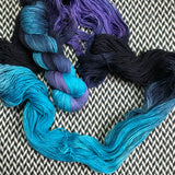 FLUX SHIFT -- Broadway sparkle sock yarn -- ready to ship