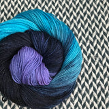 FLUX SHIFT -- Broadway sparkle sock yarn -- ready to ship