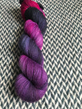 ORCHID MANTIS -- Broadway sparkle sock yarn -- ready to ship