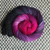 ORCHID MANTIS -- Broadway sparkle sock yarn -- ready to ship