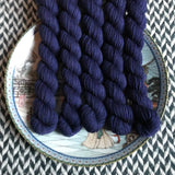 Navy Storm -- mini-skein -- Times Square sock yarn-- ready to ship