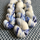 WHITE JEANS -- Times Square sock yarn -- ready to ship
