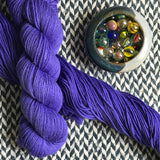 GRAPE TUXEDO -- dyed to order -- choose your yarn base