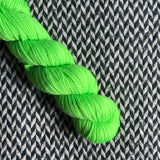 HIGHLIGHTER GREEN -- Greenwich Village DK yarn -- ready to ship