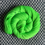 HIGHLIGHTER GREEN -- Greenwich Village DK yarn -- ready to ship