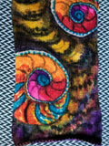 FRACTALS -- hand-painted sock blank -- dyed to order