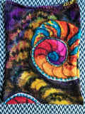 FRACTALS -- hand-painted sock blank -- dyed to order