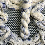 WHITE JEANS -- Broadway sparkle sock yarn -- ready to ship