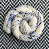 WHITE JEANS -- Times Square sock yarn -- ready to ship
