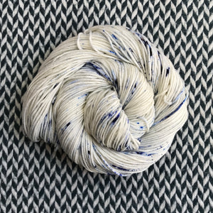 WHITE JEANS -- Tribeca sparkle DK yarn -- ready to ship