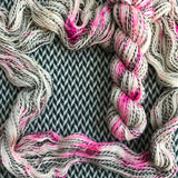 NO DRAMA LLAMA -- Wave Hill zebra fingering yarn -- ready to ship