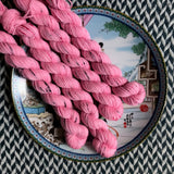 Souvenir T-Shirt Pink -- mini-skein -- Times Square sock yarn-- ready to ship